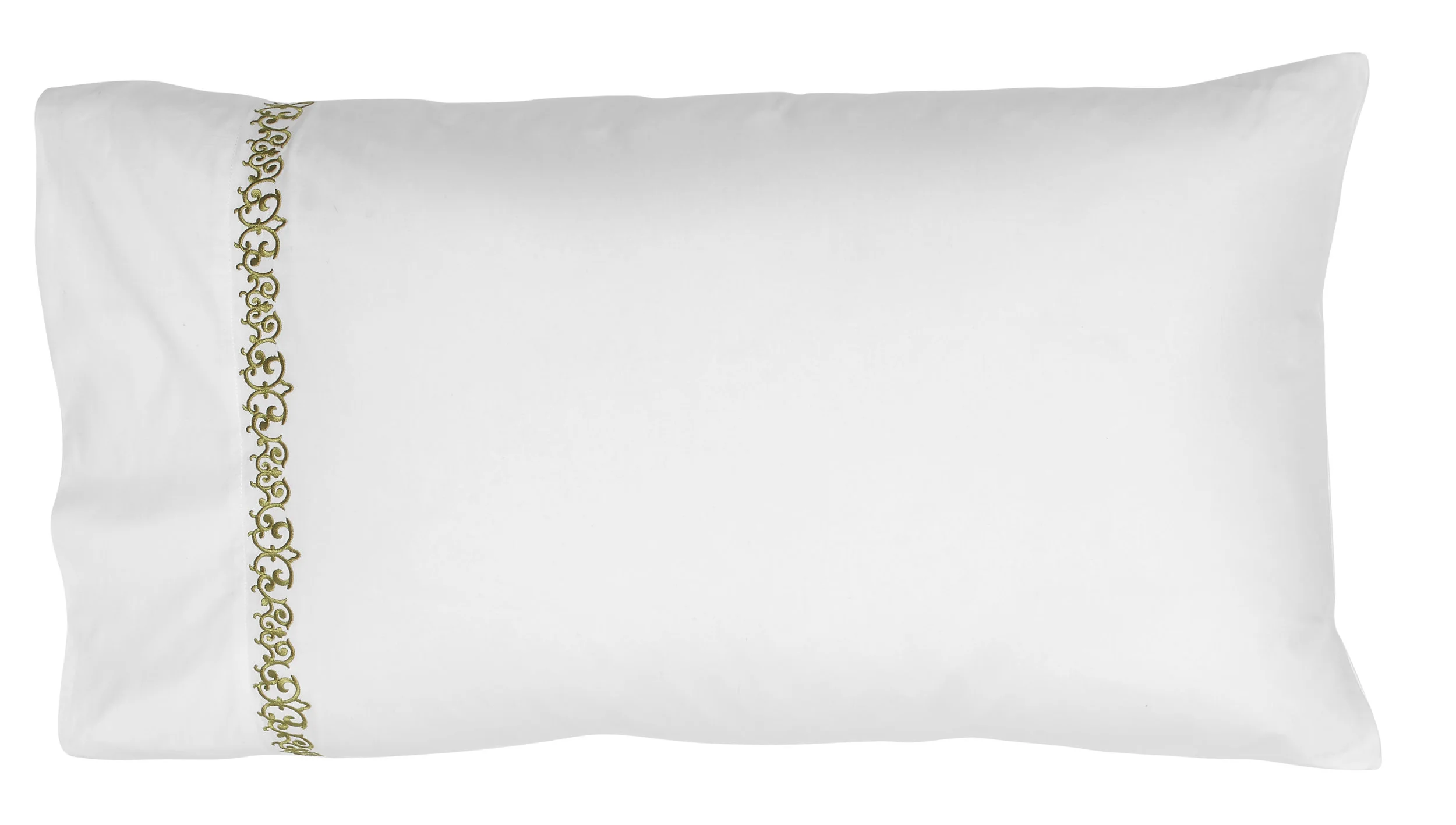 Embroidered pillowcases top